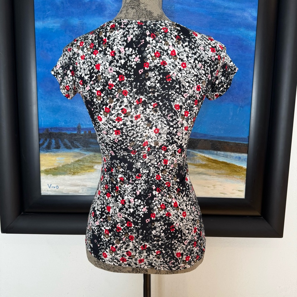 Fifilles Paris Floral Pattern Ruched Top - Picture 7 of 9